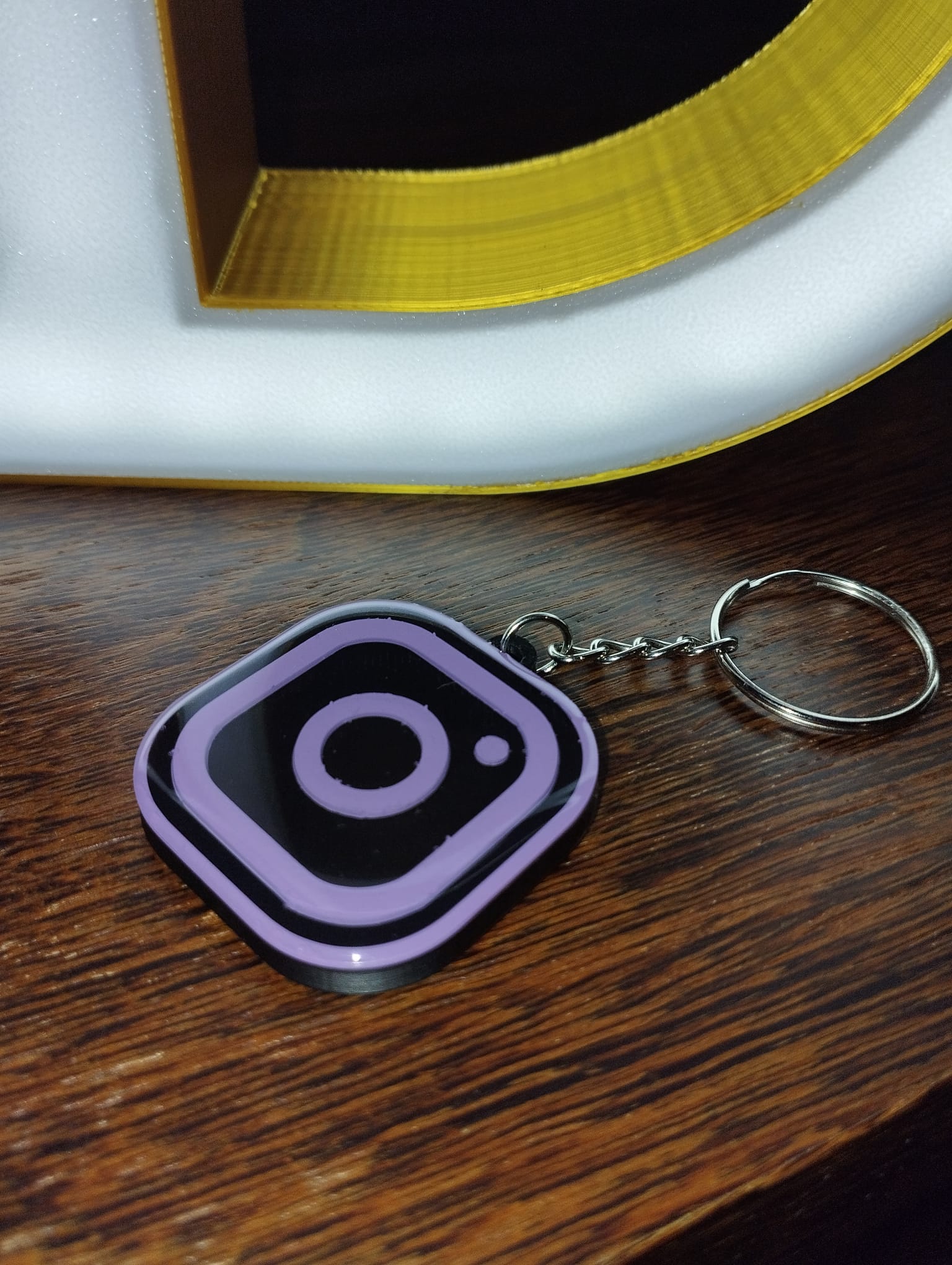 Porta-Chaves NFC / QR Code — detalhe